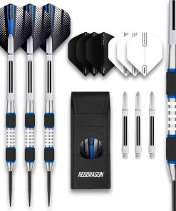 RED DRAGON Evos: Set de Dardos de Tungsteno Azul de 24