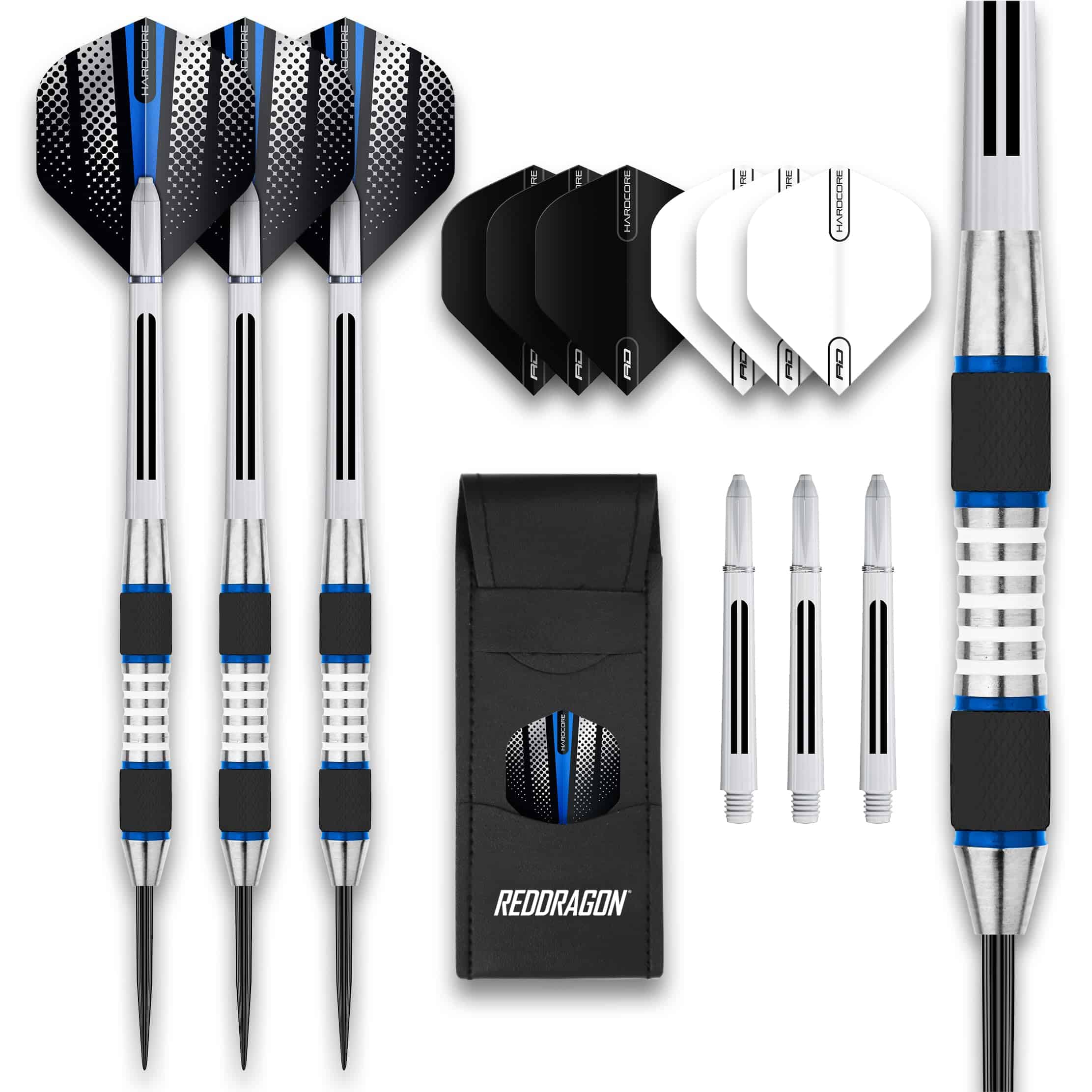 RED DRAGON Evos: Set de Dardos de Tungsteno Azul de 24