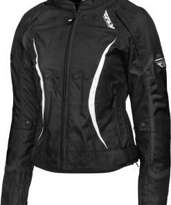 Chamarra Fly Racing para Mujer Butane (Negro/Blanco, Extra