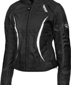 Chamarra Fly Racing para Mujer Butane (Negro/Blanco,