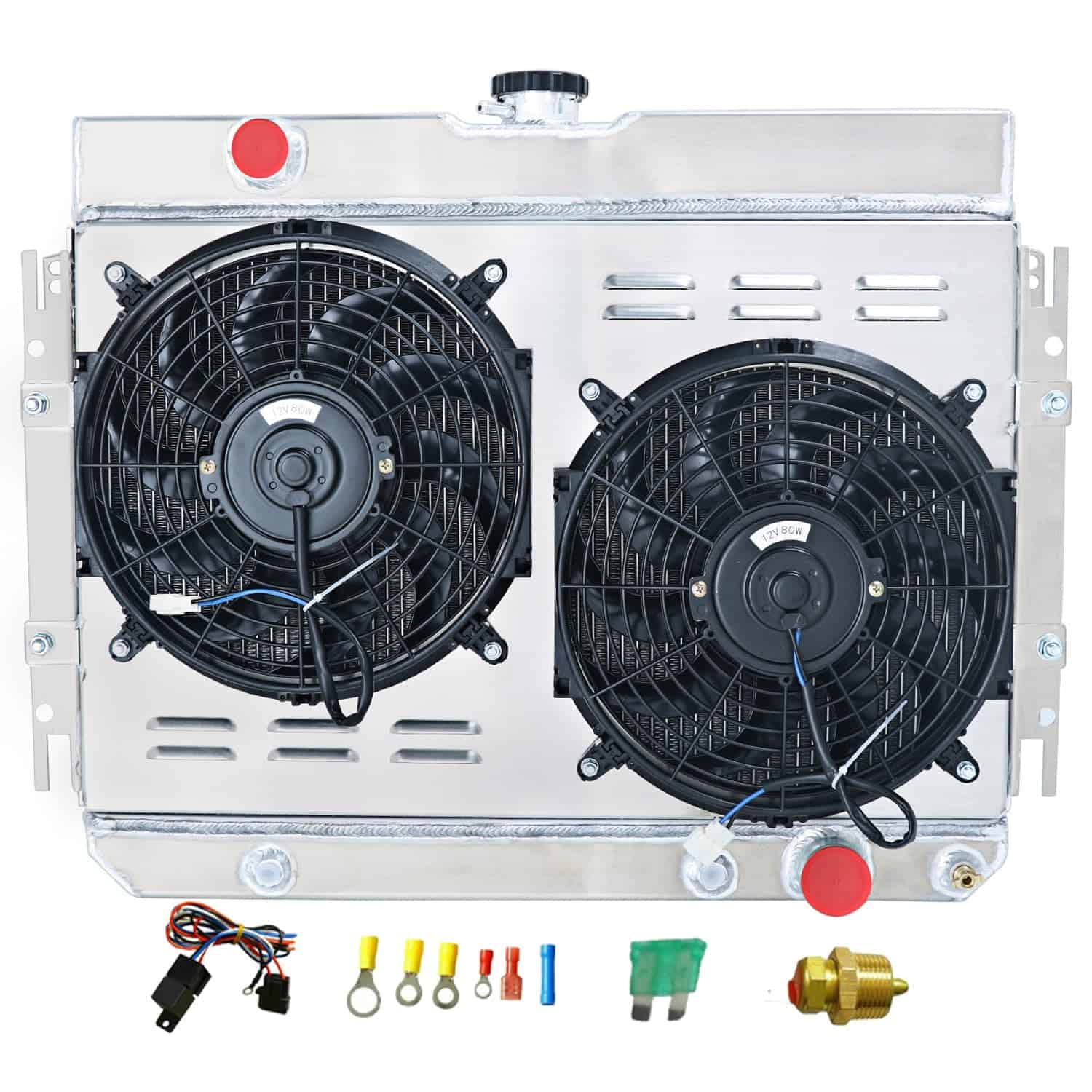 Radiador de aluminio CoolingSnow para Chevy Impala Chevelle