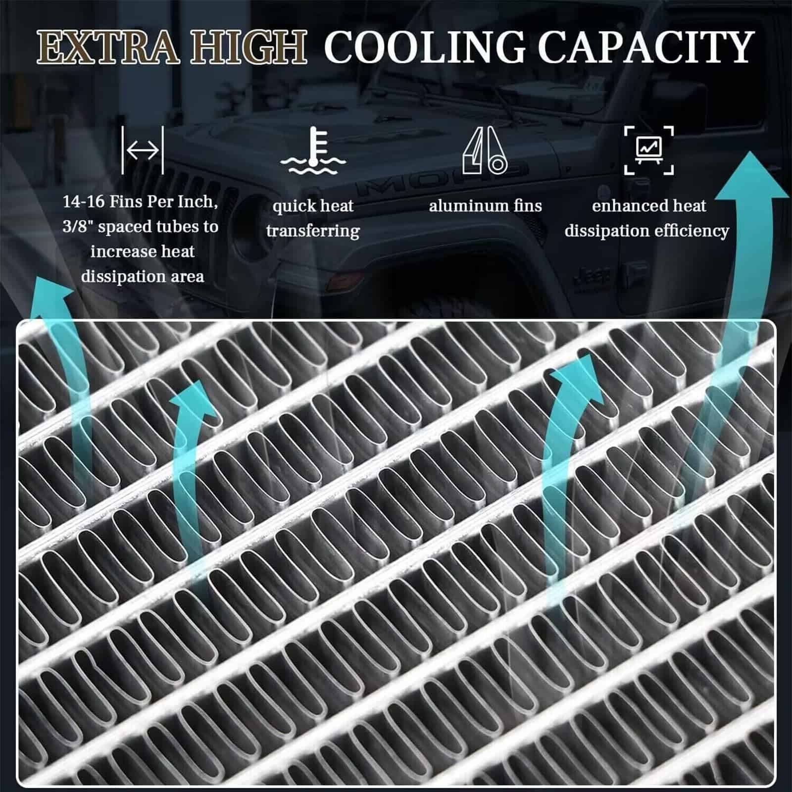 Radiador de aluminio CoolingSnow para Chevy Impala Chevelle - Imagen 4