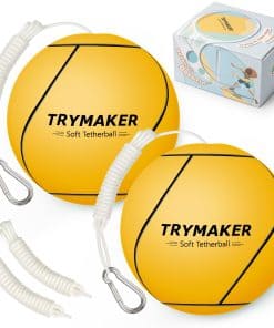 Trymaker Tetherball, 2 Set en 1 Bolas de Tether y Cuerda,