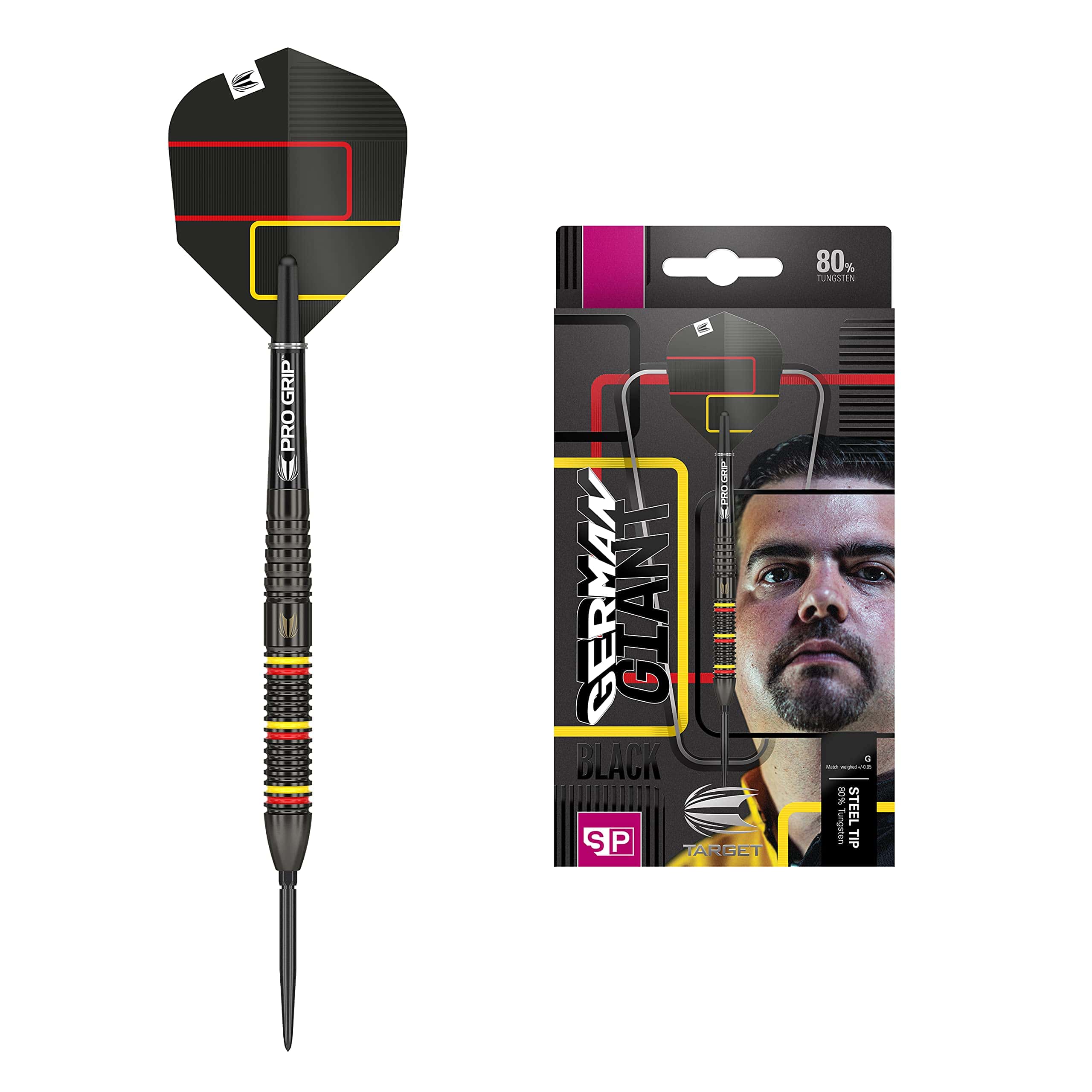 Dardos Target Gabriel Clemens Black 80 22G 80% Tungsteno