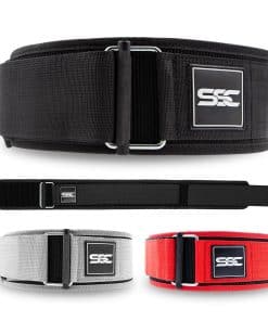 Cinturón de levantamiento de pesas de bloqueo -Negro