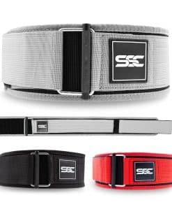 Cinturón de Levantamiento de Pesas de Bloqueo -Gris