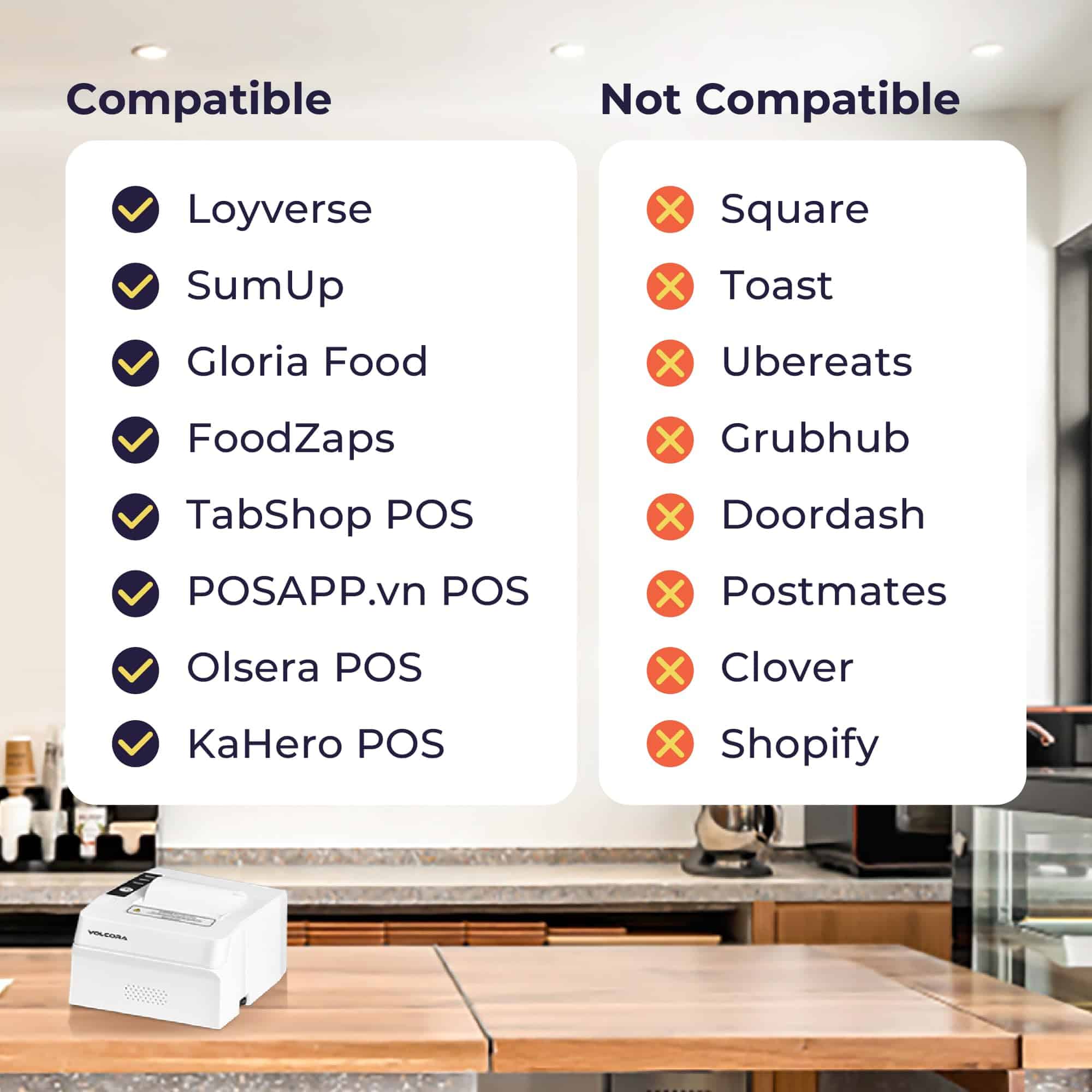 Impresora Térmica Volcora, Impresora POS de 80 mm con - Imagen 3