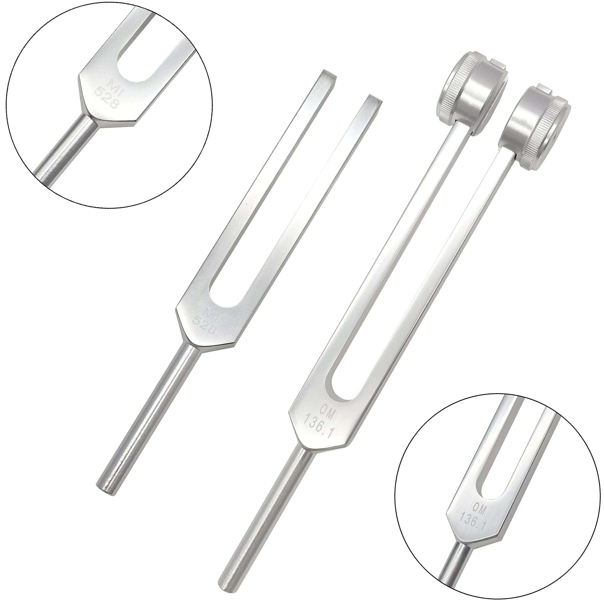 Juego de Diapasón de 528 Hz y Diapasón de 136.1 Hz con - Imagen 5