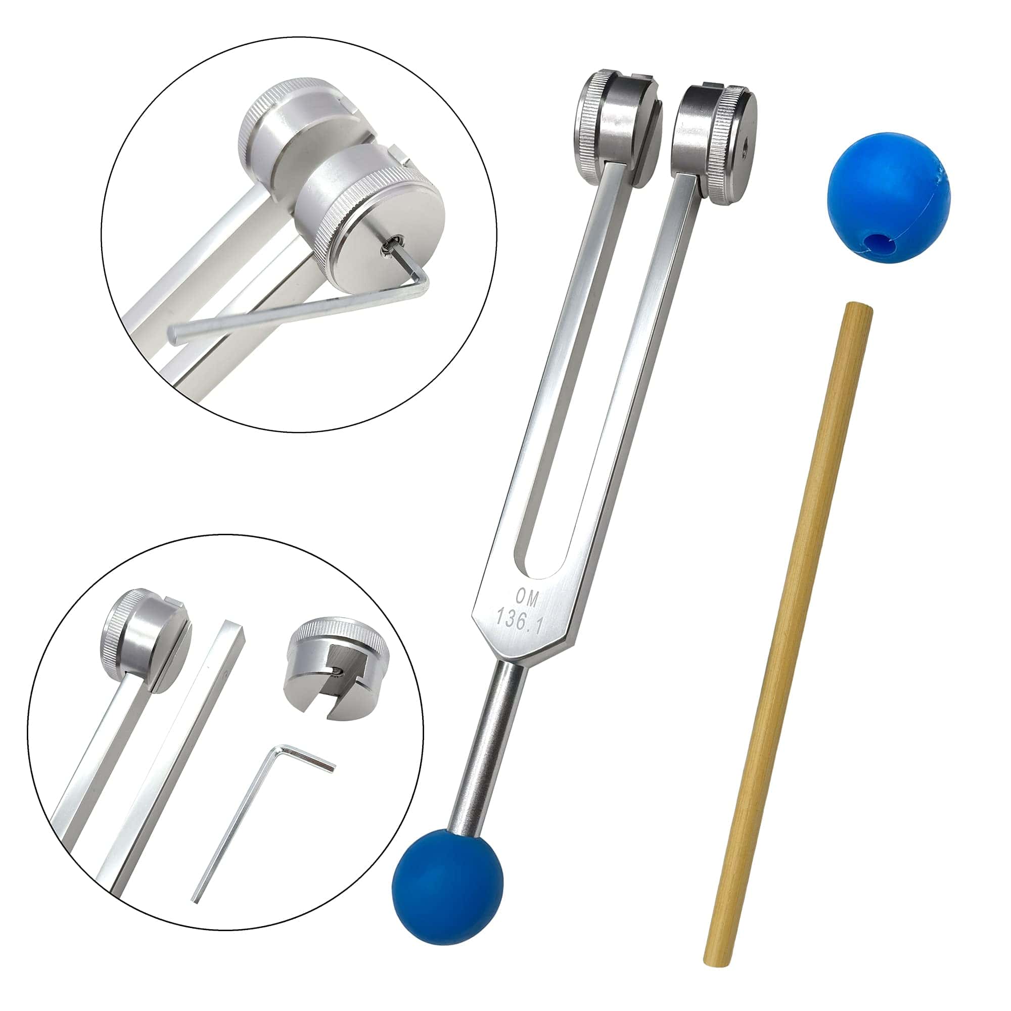 Juego de Diapasón de 528 Hz y Diapasón de 136.1 Hz con - Imagen 4