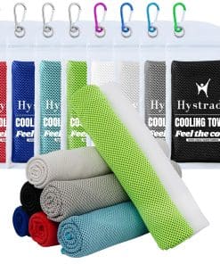 Hystrada 8 Packs Cooling Towel (40 x 12), -Rojo, Verde, Gris