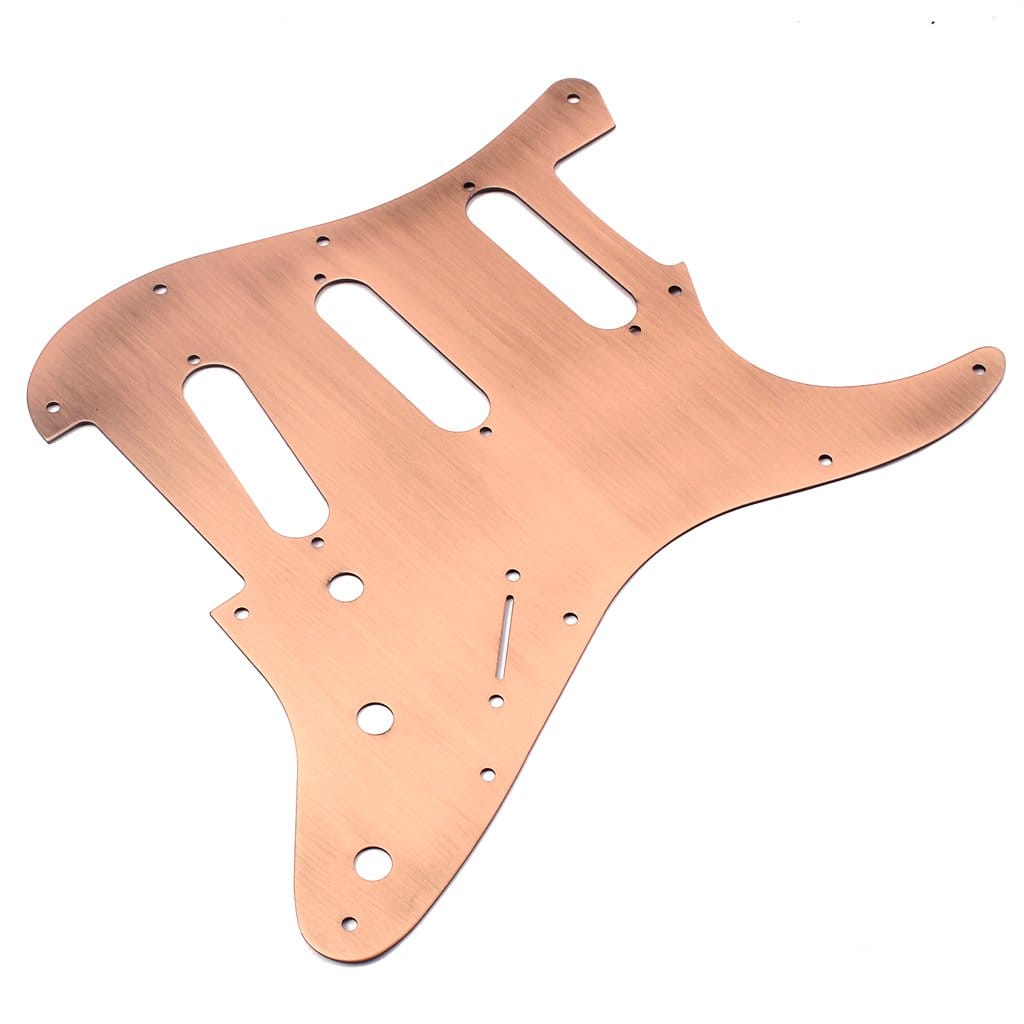 Alnicov SSS 11 Hole Strat Metal Guitar Pickguard, Placa de