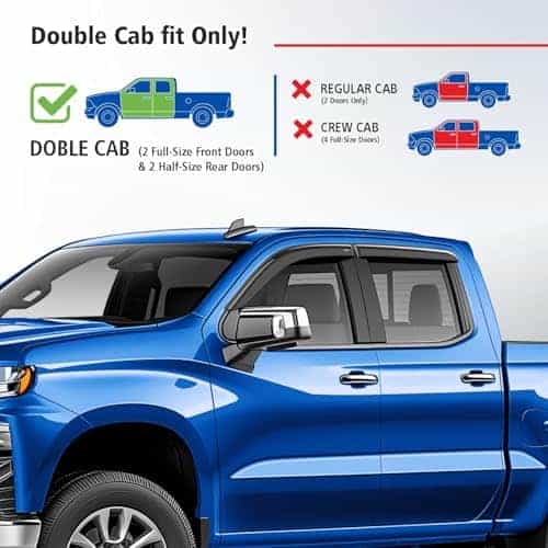 Deflectores de ventana irrompibles Goodyear -Humo Premium - Imagen 4