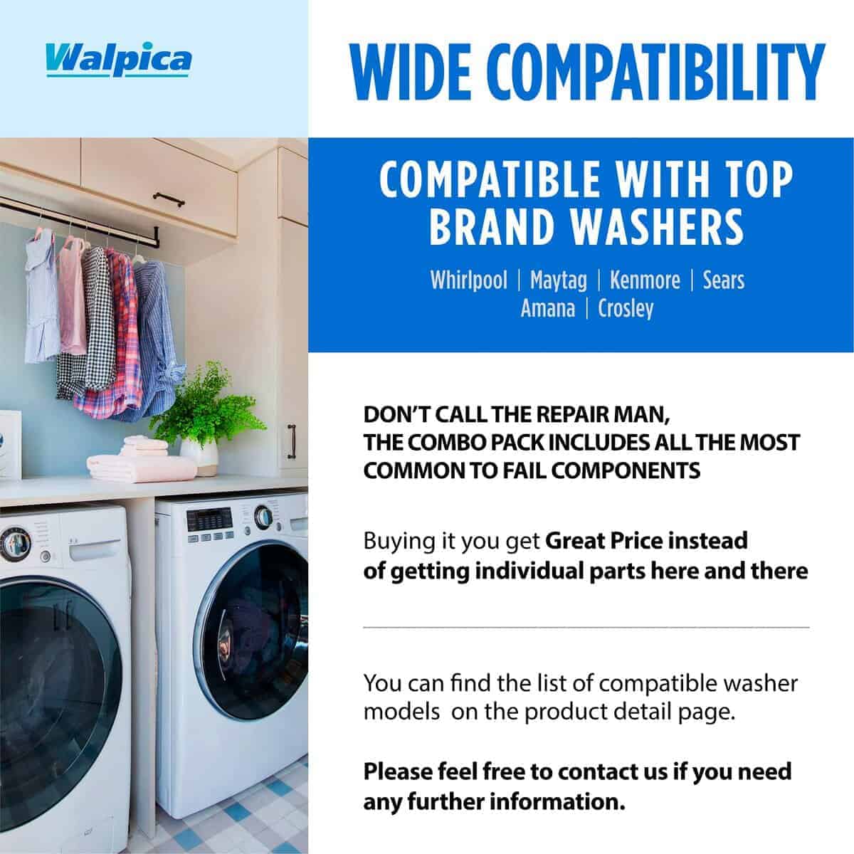 Cerradura de tapa W10404050 W10238287 para lavadora Maytag - Imagen 8