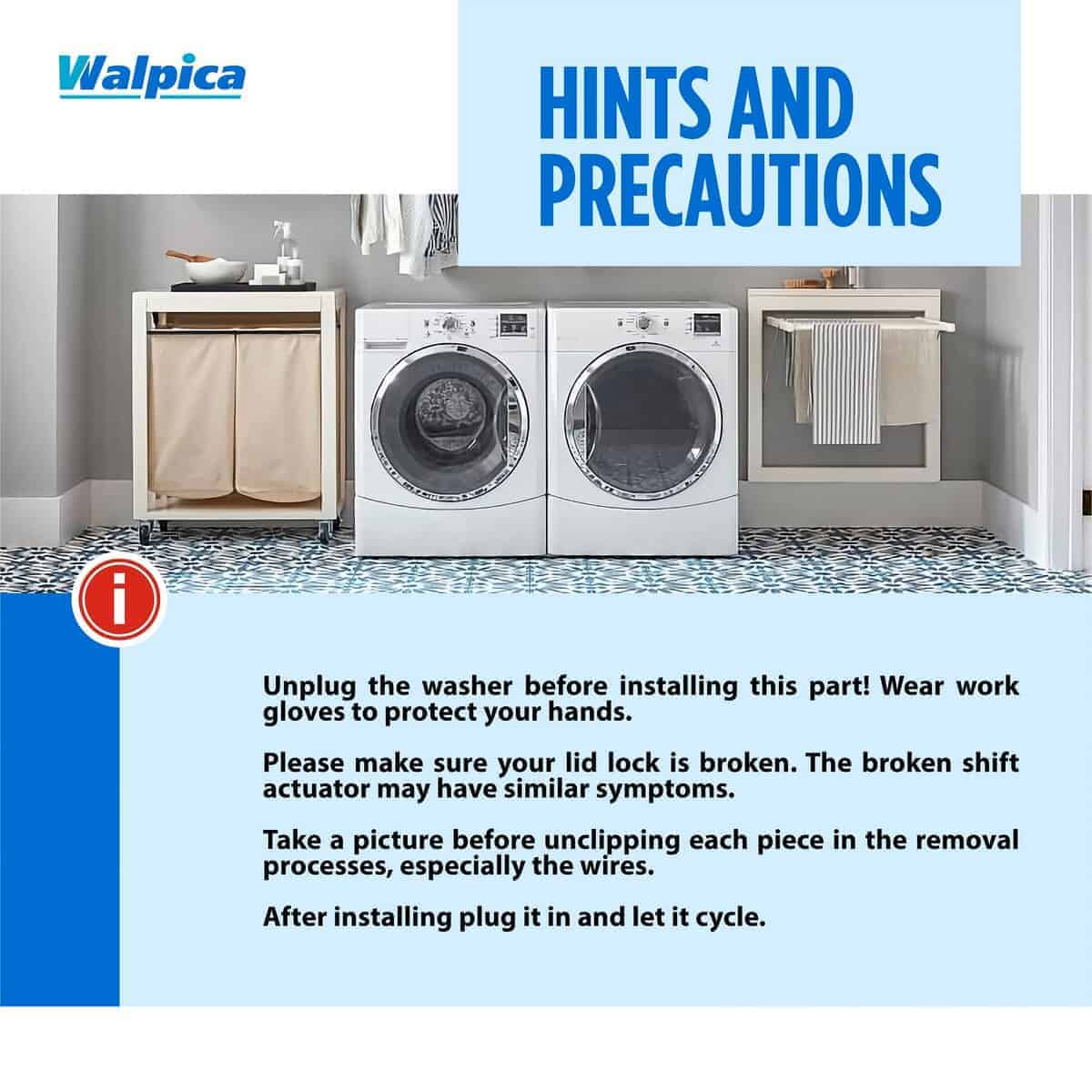 Cerradura de tapa W10404050 W10238287 para lavadora Maytag - Imagen 9