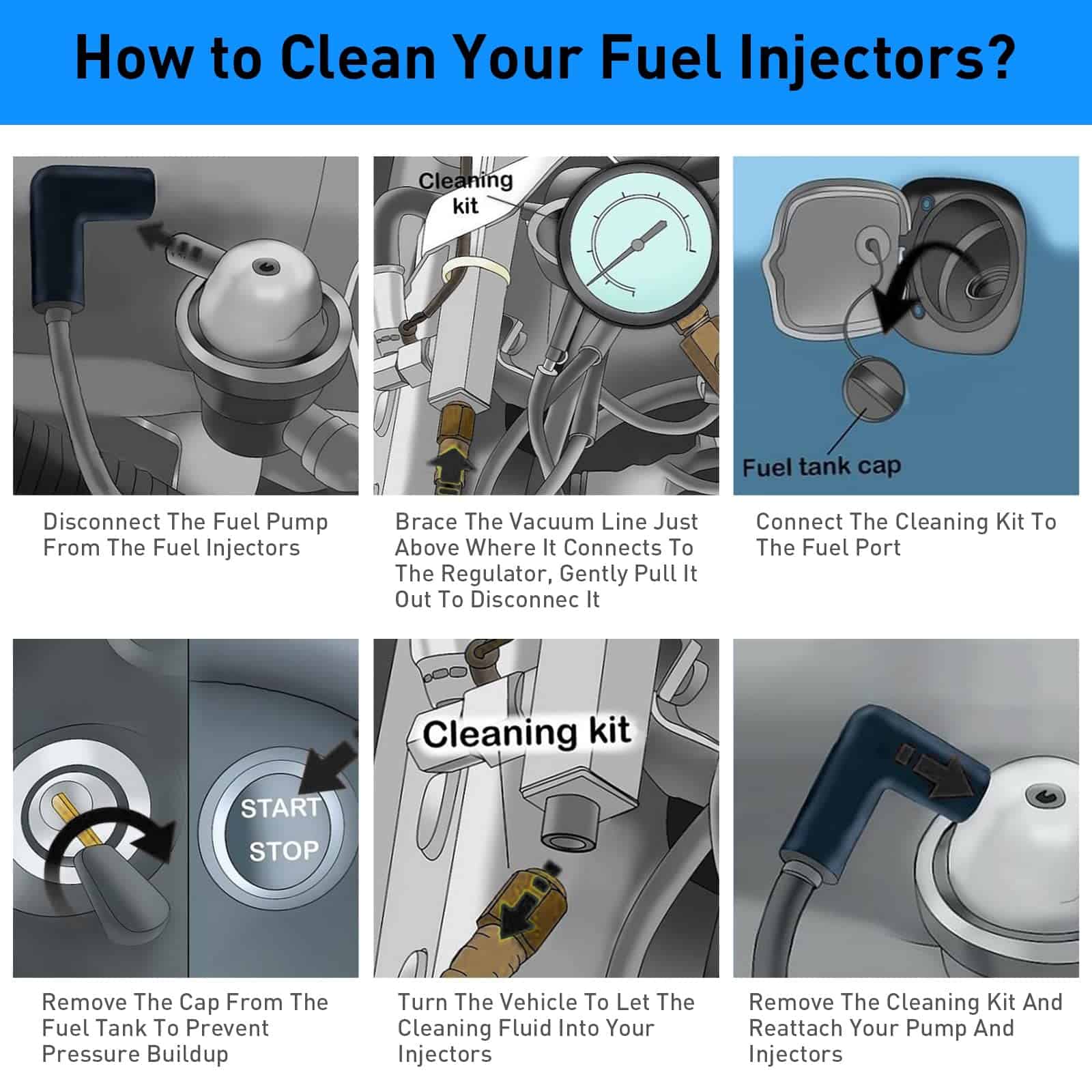 Inyectores de combustible YZHIDIANF Mejorados COMPATIBLES - Imagen 6
