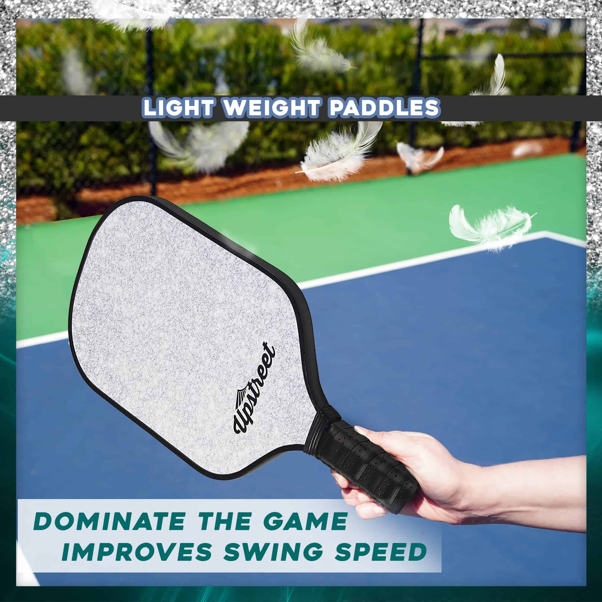 Set de paletas de pickleball Upstreet | Glitter Plata | - Imagen 5