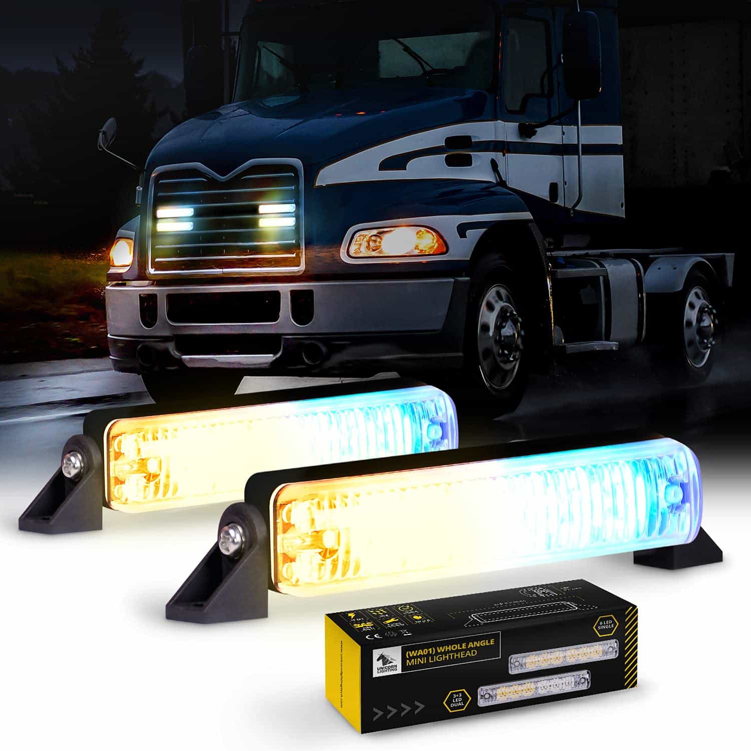 Luces de emergencia unicornio para vehículos - WA01