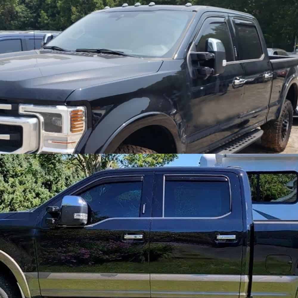 Deflector de ventana de sol y lluvia estilo canalizado para - Imagen 4