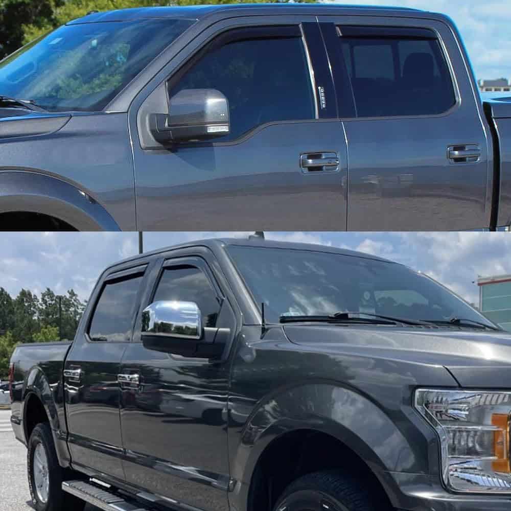 Deflector de ventana de sol y lluvia estilo canalizado para - Imagen 3