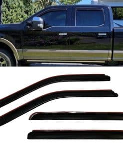 Deflector de ventana de sol y lluvia estilo canalizado para