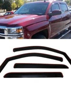 Deflectores de ventana de sol y lluvia -Tinte Ahumado