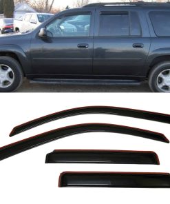 Viseras de Ventana Ahumadas Estilo Canal para Sol y Lluvia