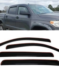 Guardias de ventana de lluvia y sol en estilo en canal humo