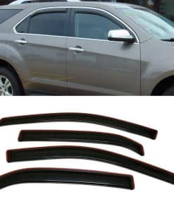 Deflector de ventana de visera de sol y lluvia estilo en