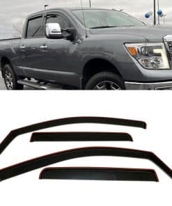 Deflectores de ventana de sol y lluvia -Humo Tintado