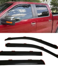 Viseras de ventana ahumadas estilo en canal para sol y