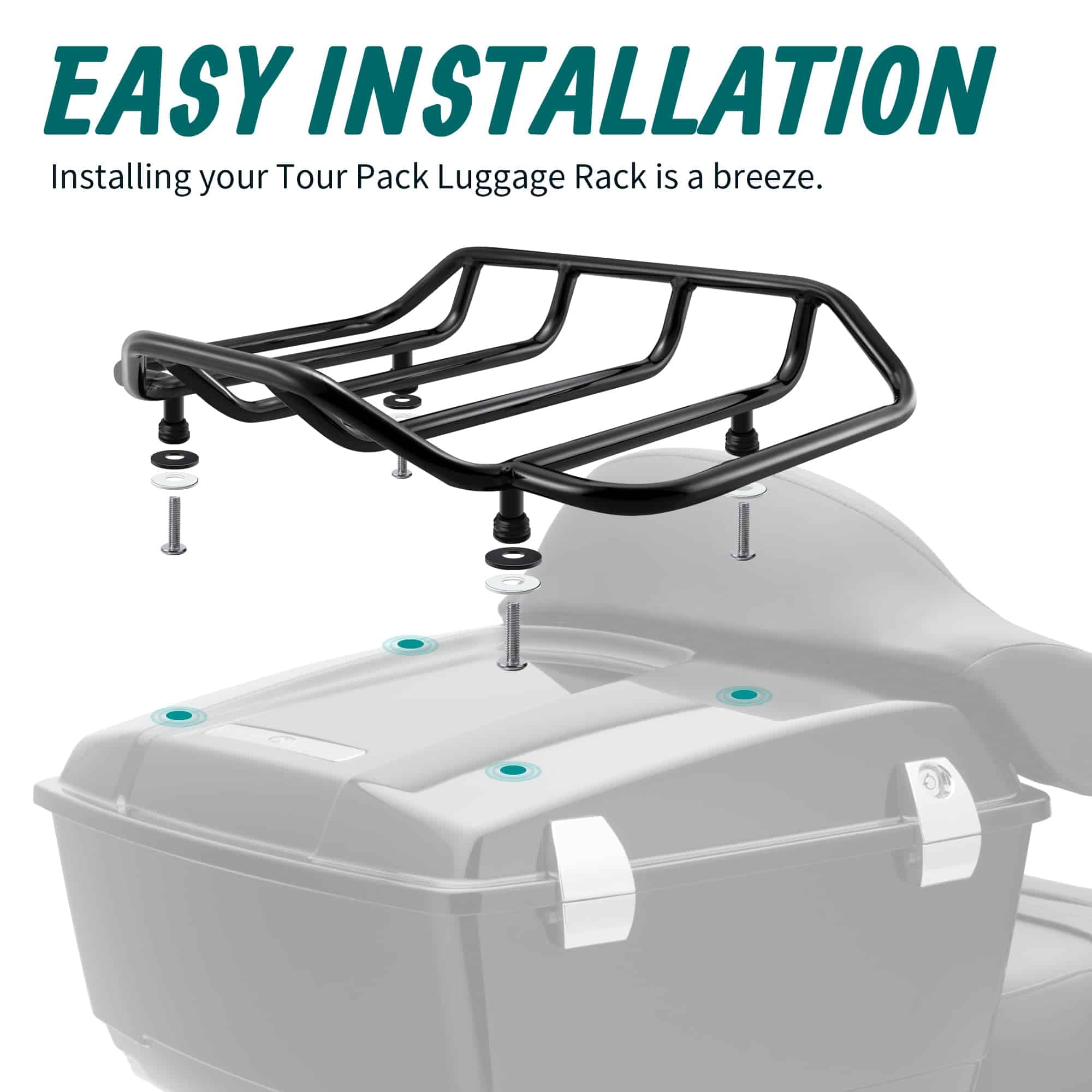 Soporte de Equipaje para Tour Pack MoKitDora Compatible con - Imagen 6