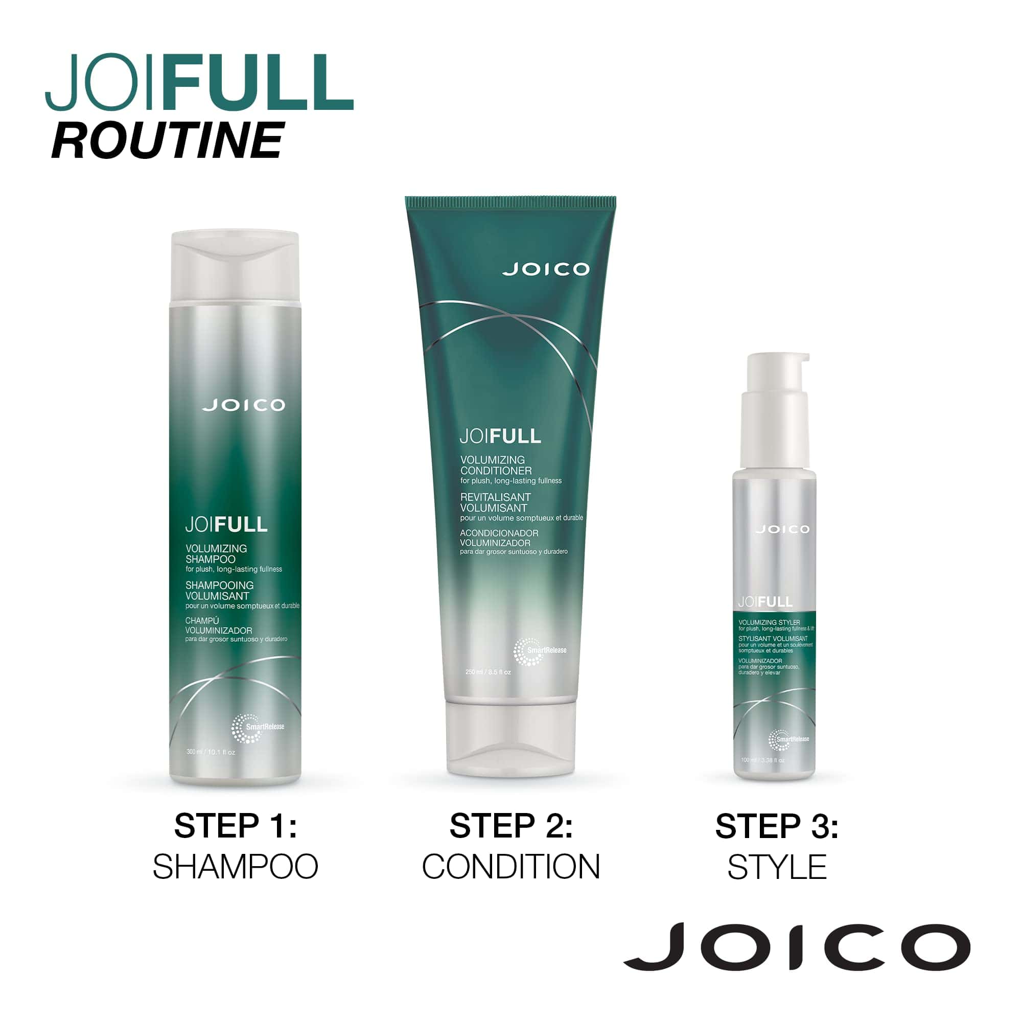 Set de Champú y Acondicionador Voluminizador Joico JoiFULL - Imagen 8