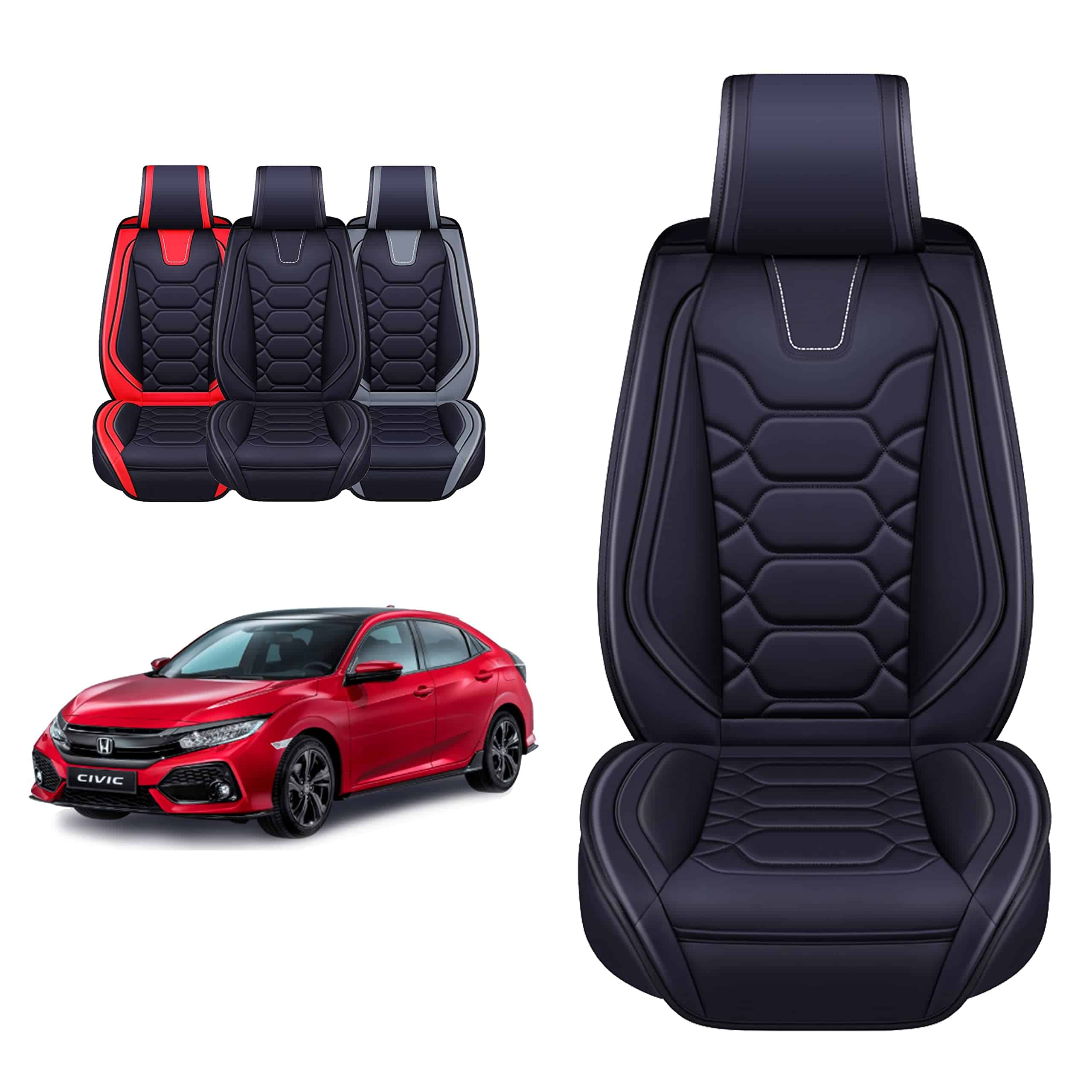 OASIS AUTO Fundas de Asiento para Honda Civic 2011-2025