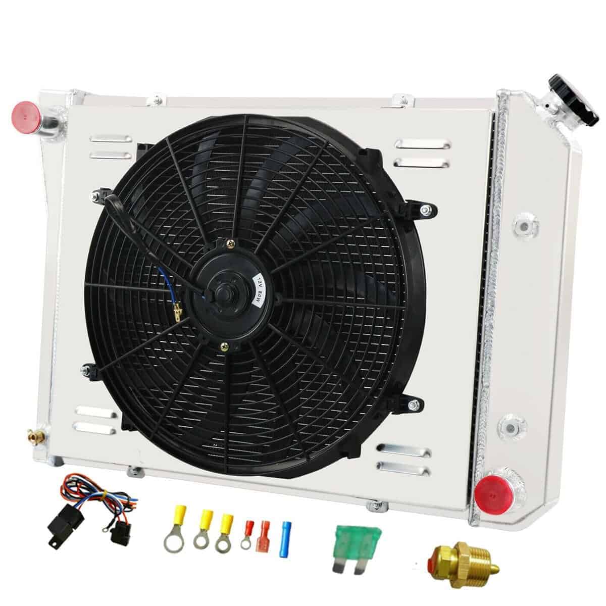 Radiador de aluminio CoolingSnow para Chevy -entilador