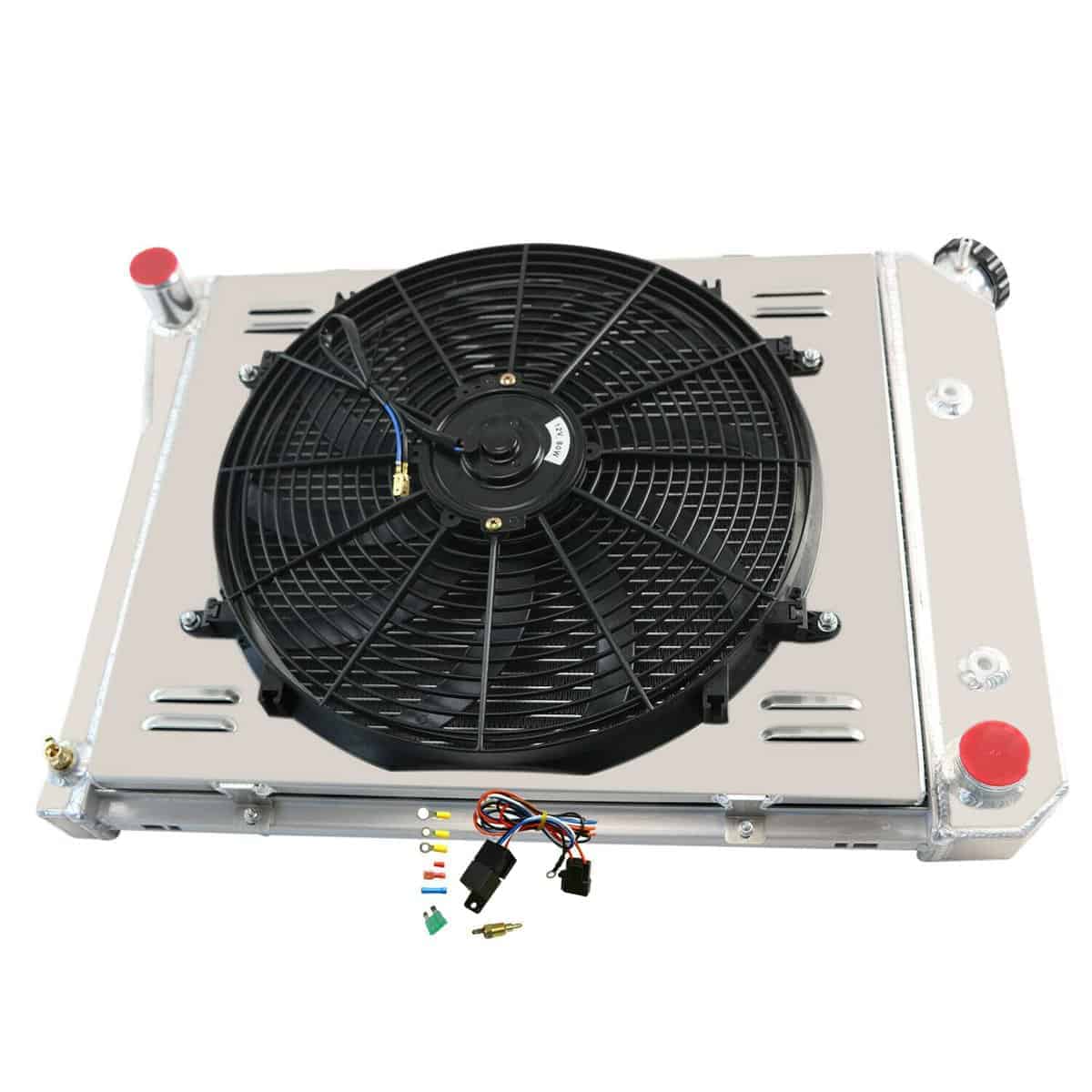 Radiador de aluminio CoolingSnow para Chevy -entilador - Imagen 5