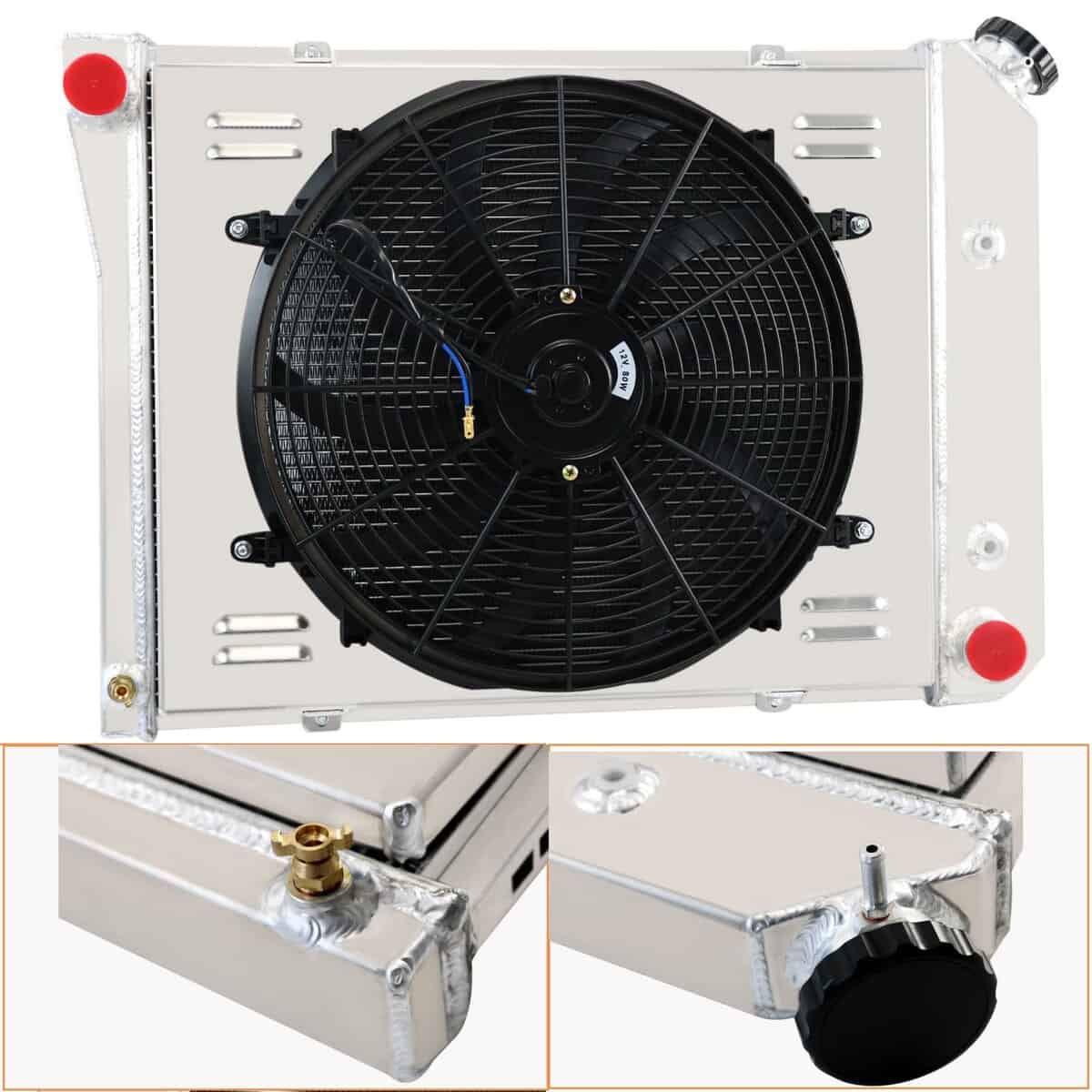 Radiador de aluminio CoolingSnow para Chevy -entilador - Imagen 3