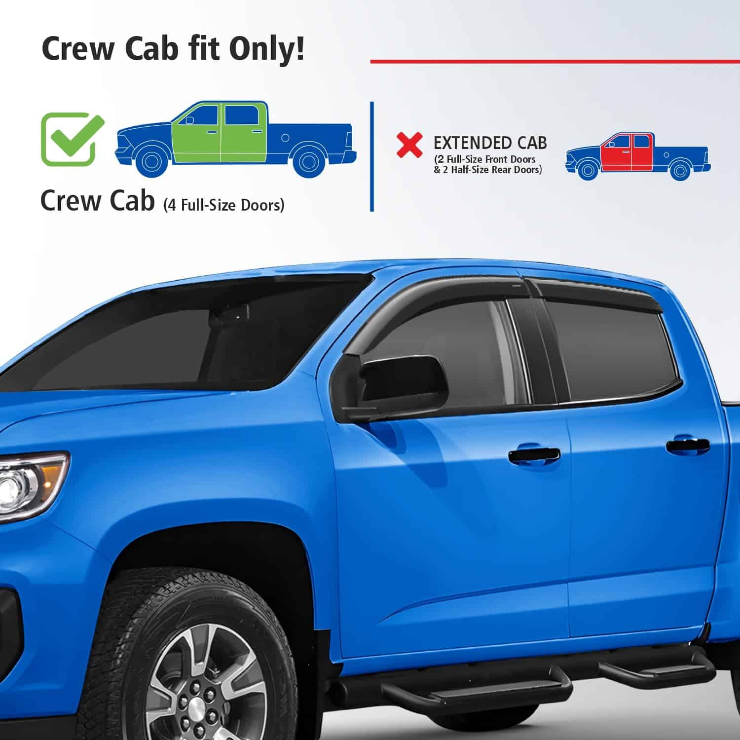 Deflectores de ventanas irrompibles Goodyear -Humo Premium - Imagen 4