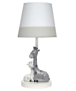 Lámpara de vivero Lambs & Ivy Jungle Friends Blanco/Gris