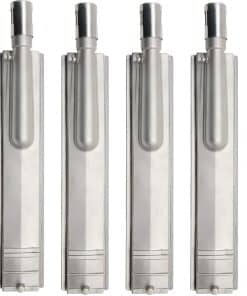 Conjunto de 4 Quemadores de Acero Inoxidable Fundido para