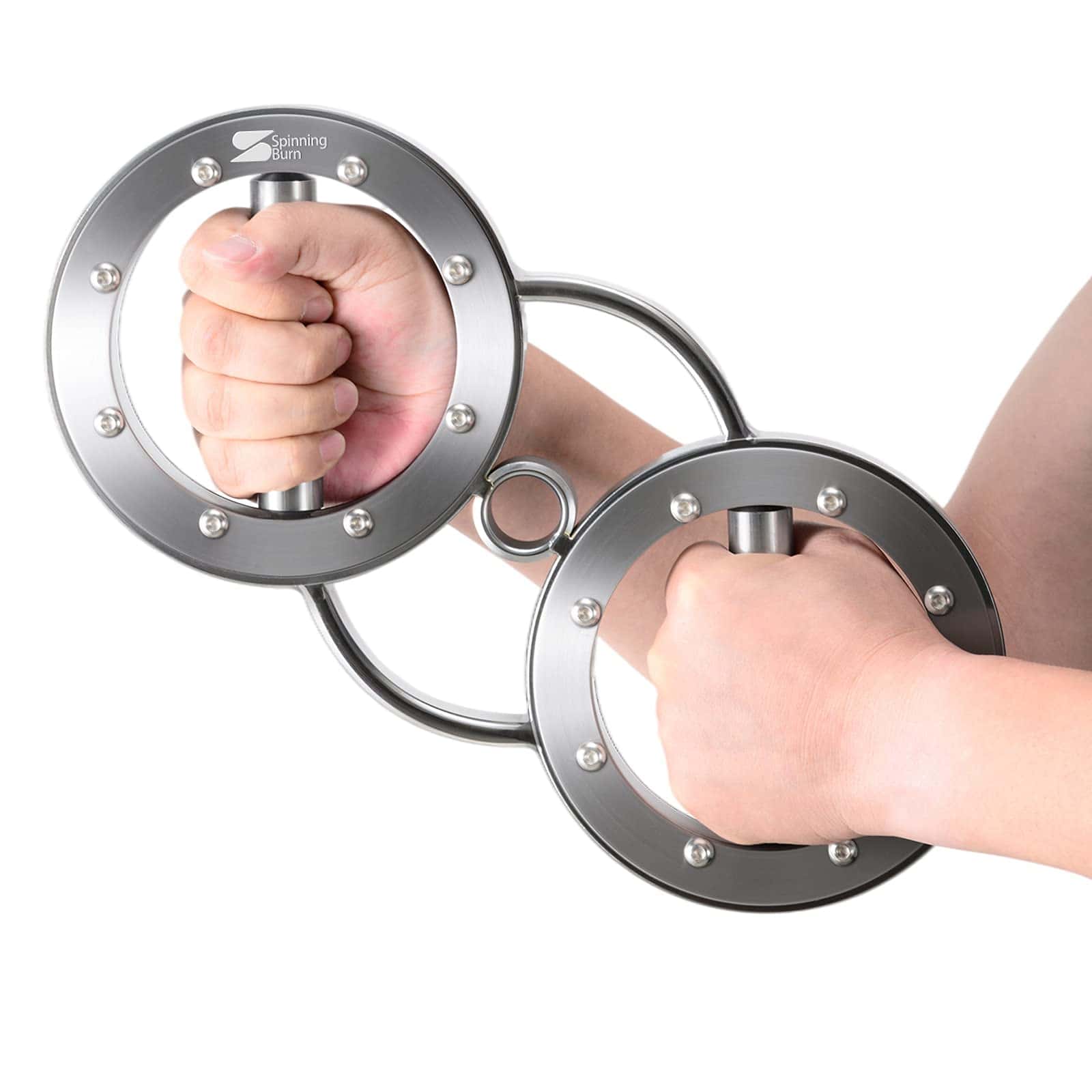 Máquina de Rotación Spinning Burn, Doble Arco, Plateado,