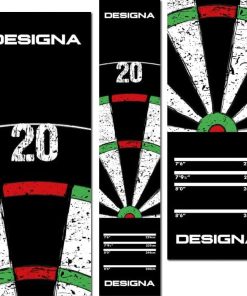 Tapete de dardos Designa con doble acabado superior, 290cm