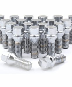 20 Pcs M14 x 1.5 14 x 1.5 Thread Acorn Seat -Chrome