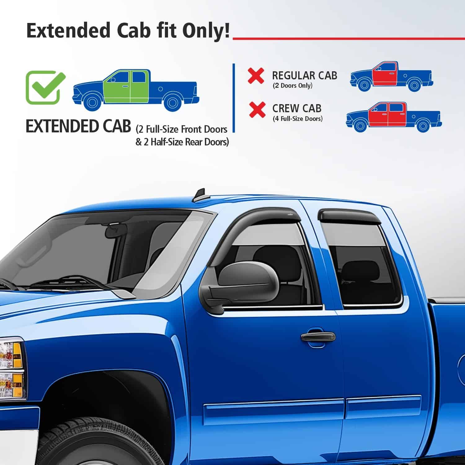 Deflectores de ventanas irrompibles Goodyear -Humo Premium - Imagen 4