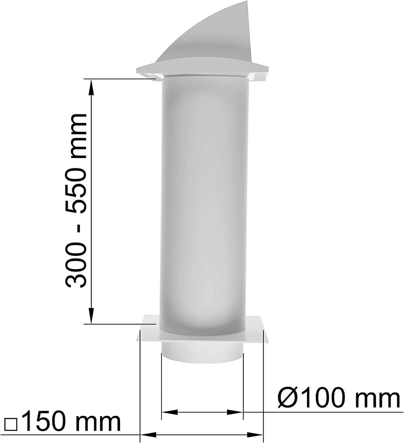 Kit de ventilación de 4 pulgadas a través de pared - - Imagen 3