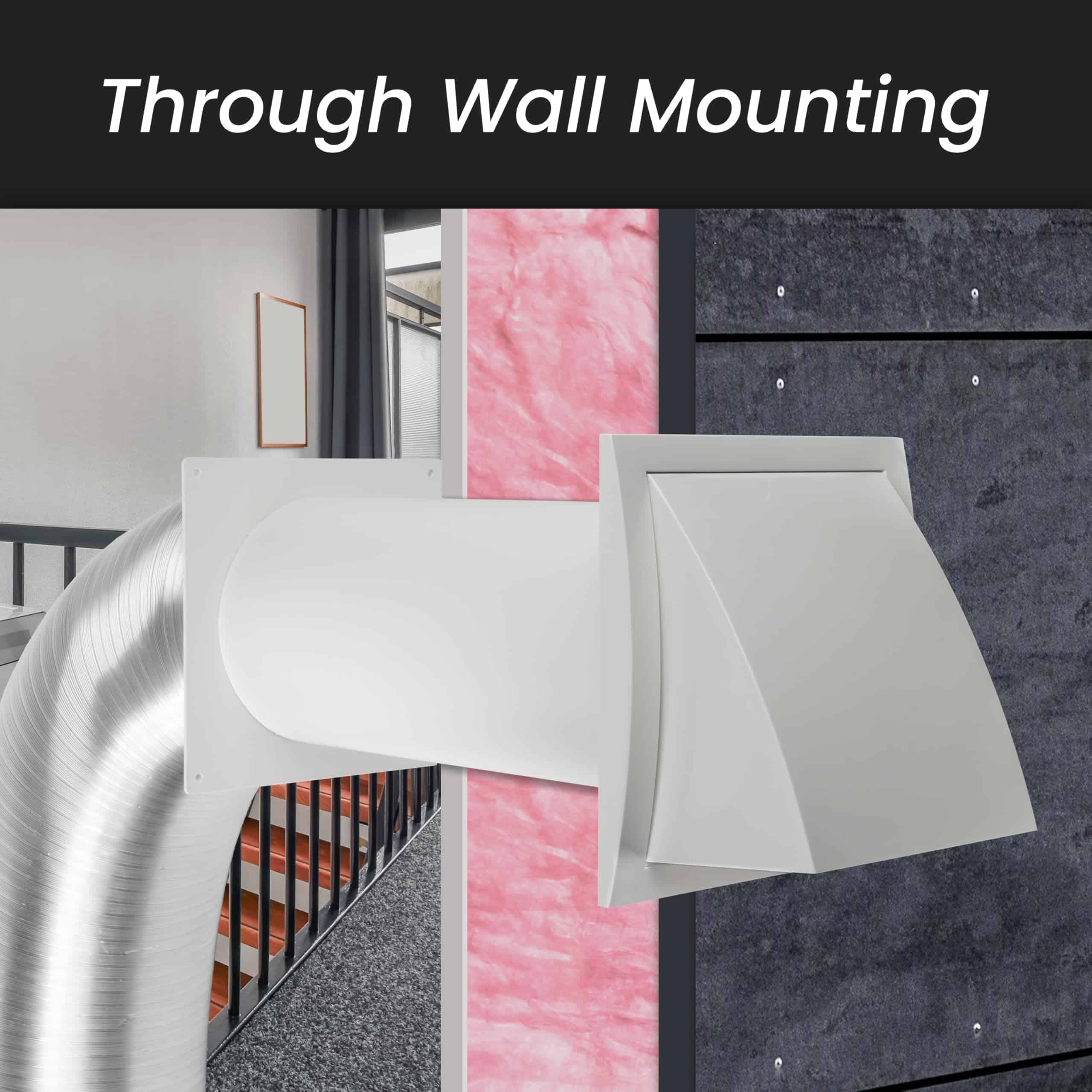 Kit de ventilación de 4 pulgadas a través de pared - - Imagen 4