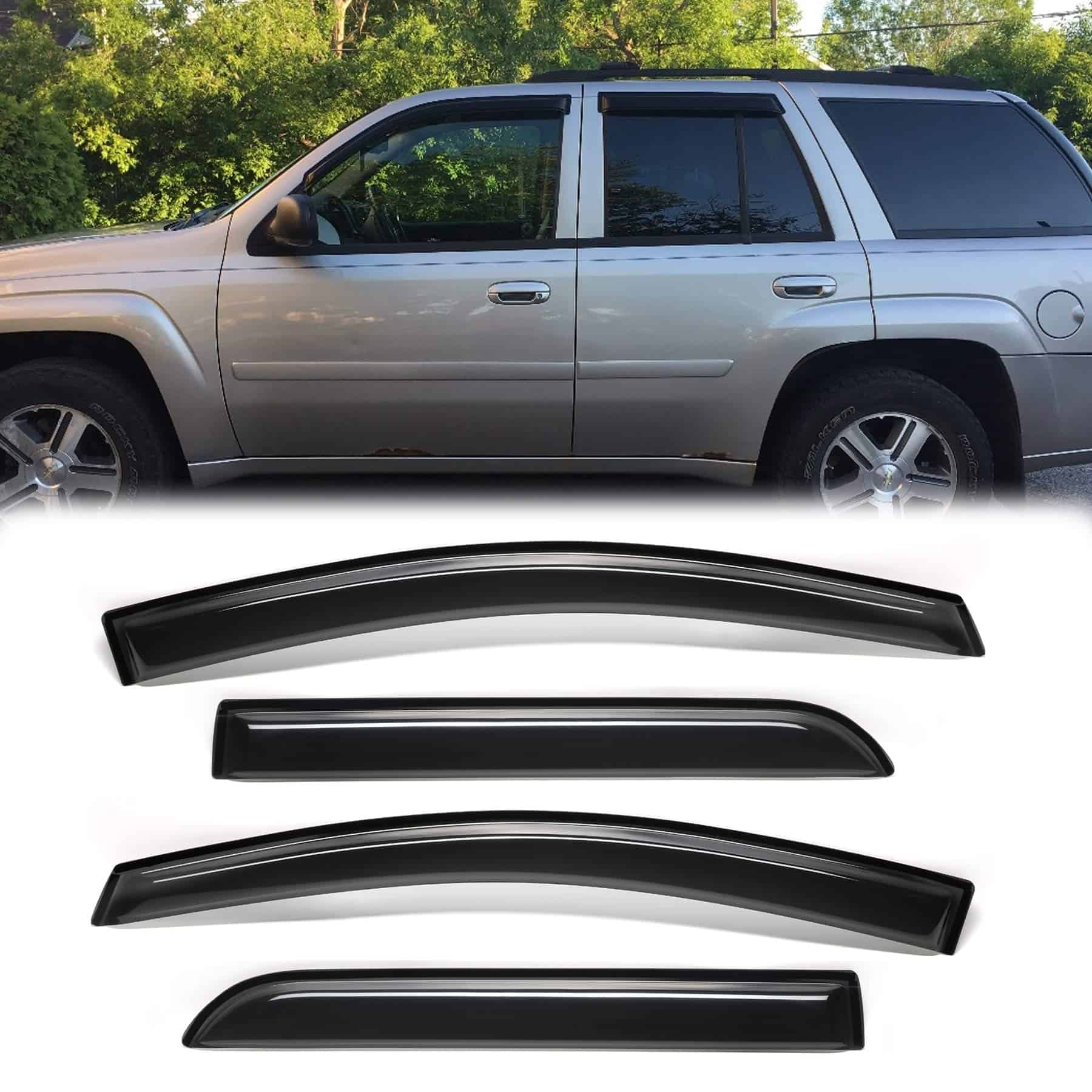 Deflector de viento lateral original VICOJETOR, Juego de 4