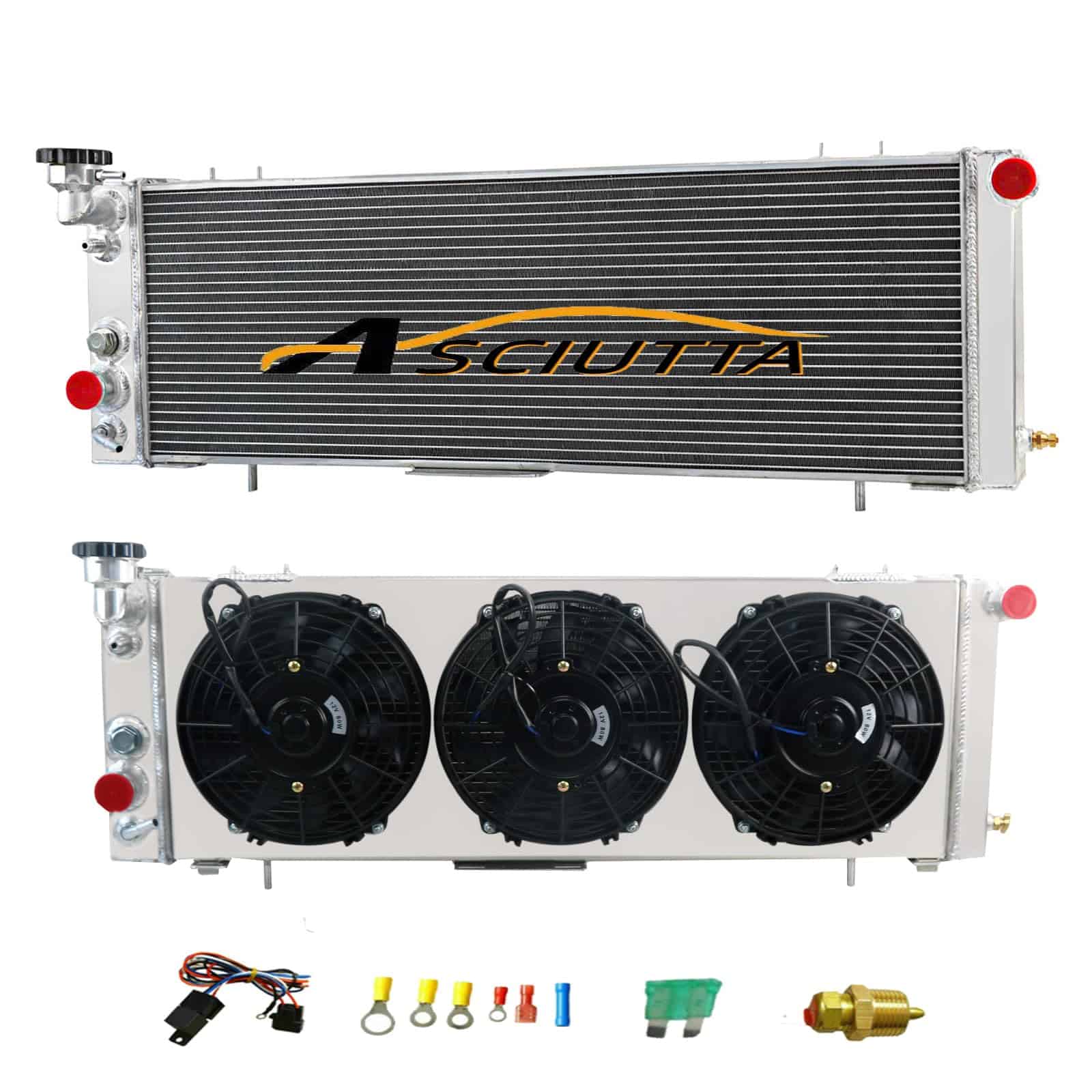 Radiador de aluminio CoolingSnow CU1193 para -porte Cap