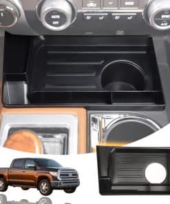 Bandeja organizadora de consola central de ABS negro