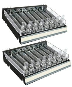 Azar Displays 225830-8COMP-BLK 8 Compartimiento Bandeja