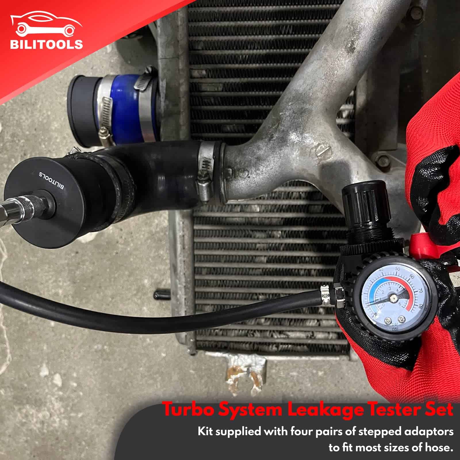 Juego de 9 piezas de probador de fugas de sistema turbo - Imagen 3